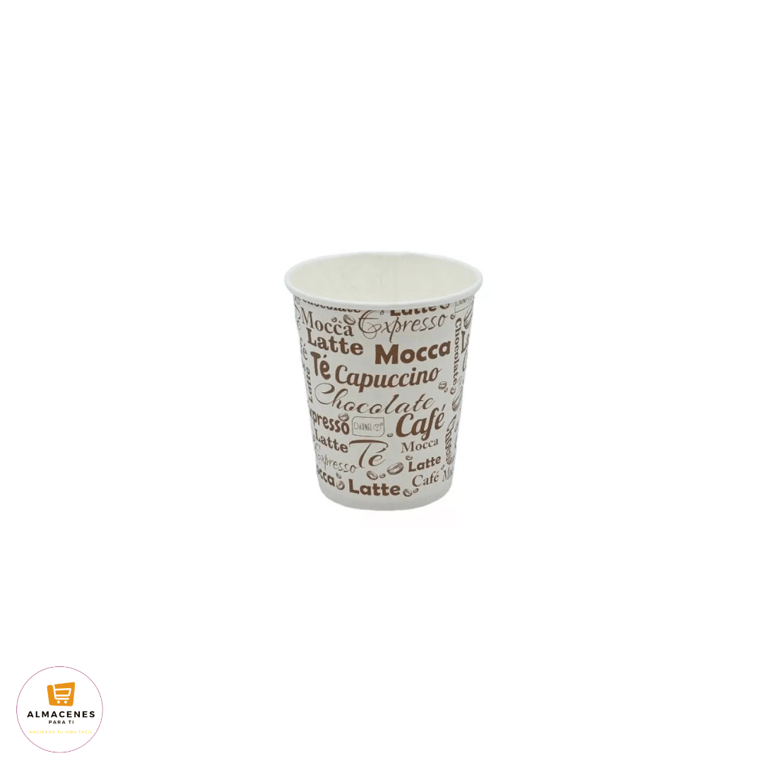 Vaso 6oz Naturals Diseño Bebidas Calientes  1000 Unidades